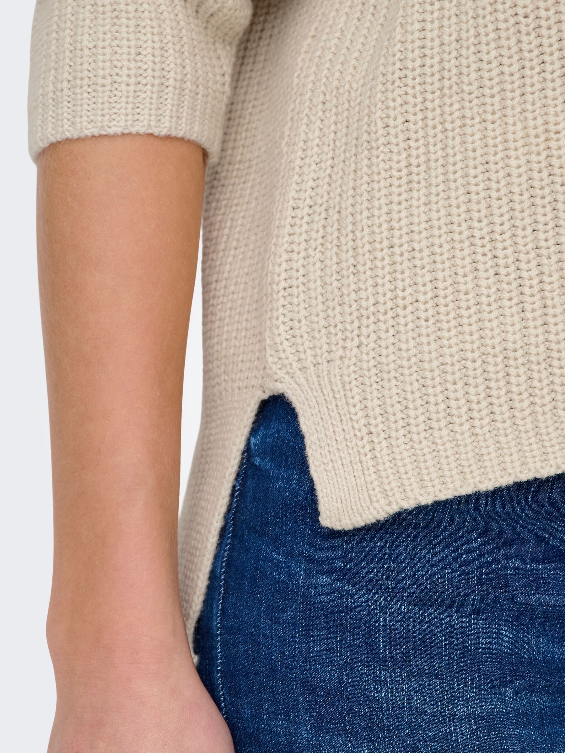ONLY Strickpullover Weicher Rundhals Strickpullover Tiefe günstig online kaufen