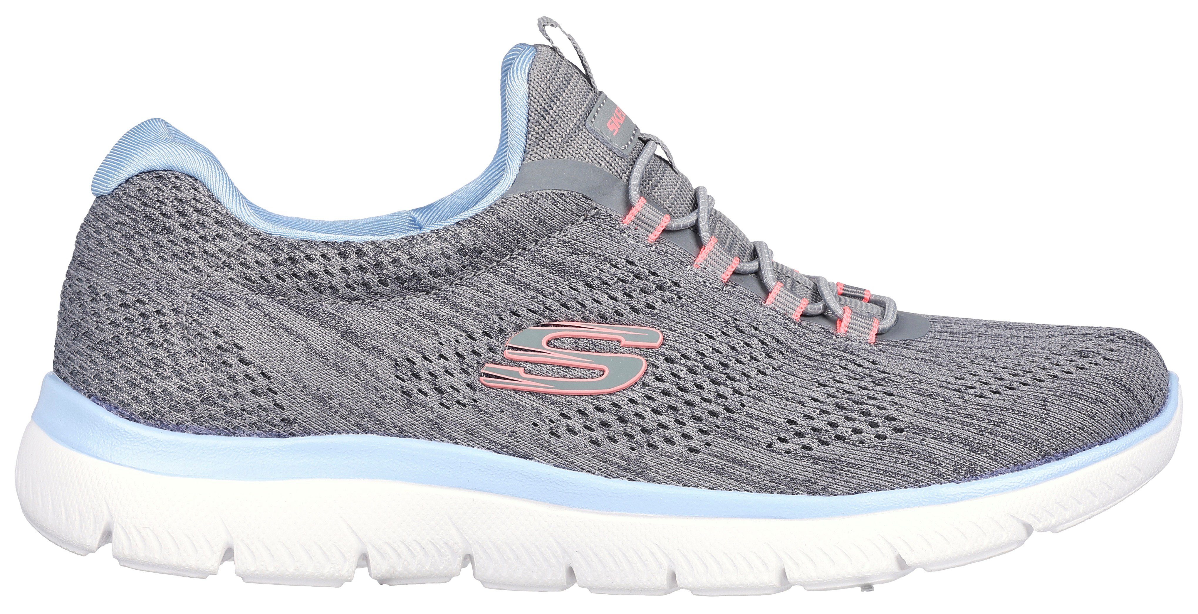 Skechers SUMMITS-FUN FLARE Slip-On Sneaker Trainingsschuh in veganer Verarbeitung
