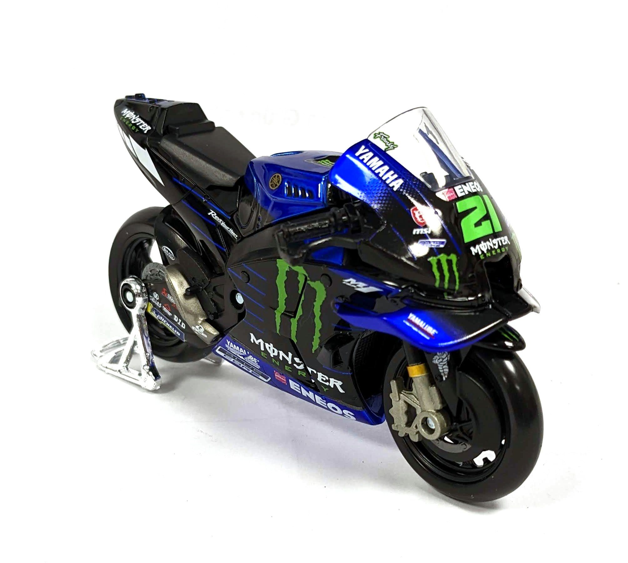 Maisto® Modellmotorrad Modellmotorrad MotoGP Yamaha YZR-M1 #21 Franco Morbidelli, 1:18, Maßstab 1:18, detailliertes Modell