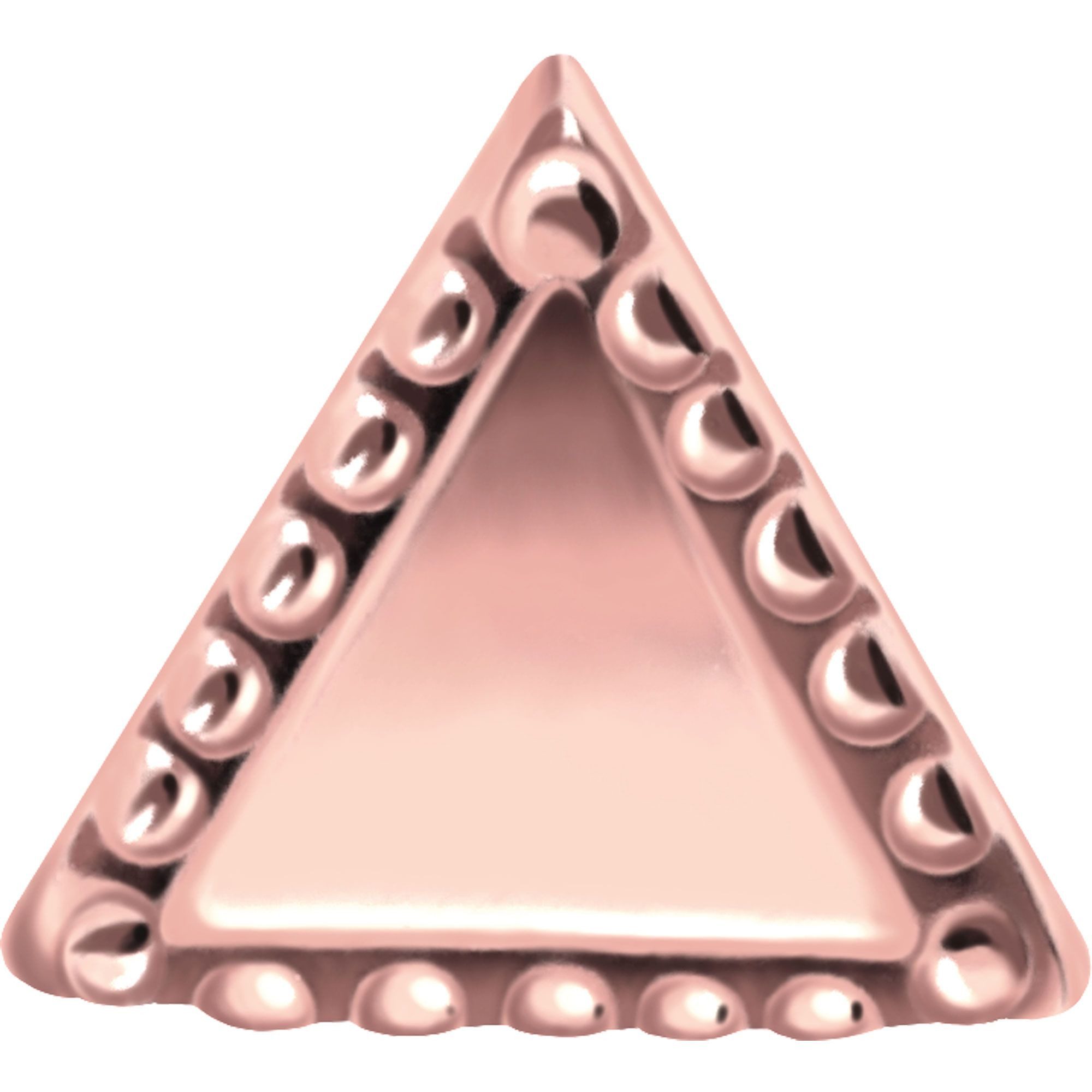 PIERCINGLINE Piercing-Set Chirurgenstahl Ohrpiercing DREIECK + KUGELN (Mini-Barbells, 1-tlg)