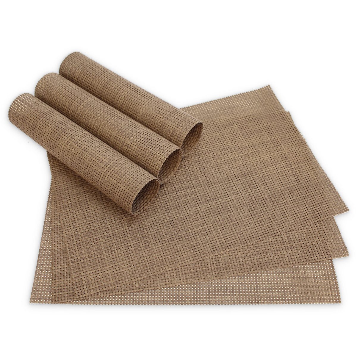 matches21 HOME & HOBBY Platzset Tischsets ELEGANCE 6er Set Braun als Tischu günstig online kaufen
