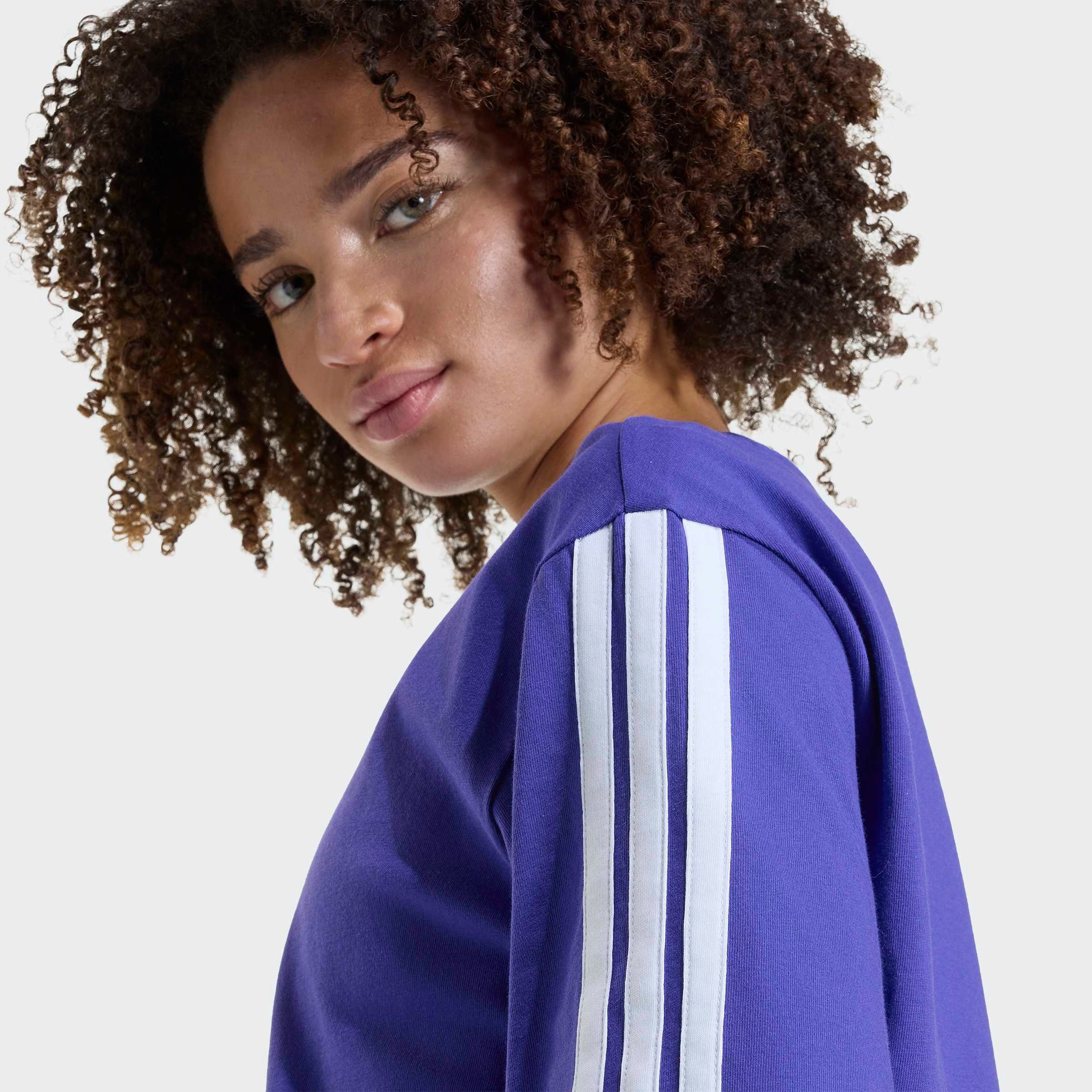 adidas Sportswear T-Shirt W 3S SJ TLR T mit Rundhalsausschnitt, bauchfreie Schnittform, ohne Verschluss