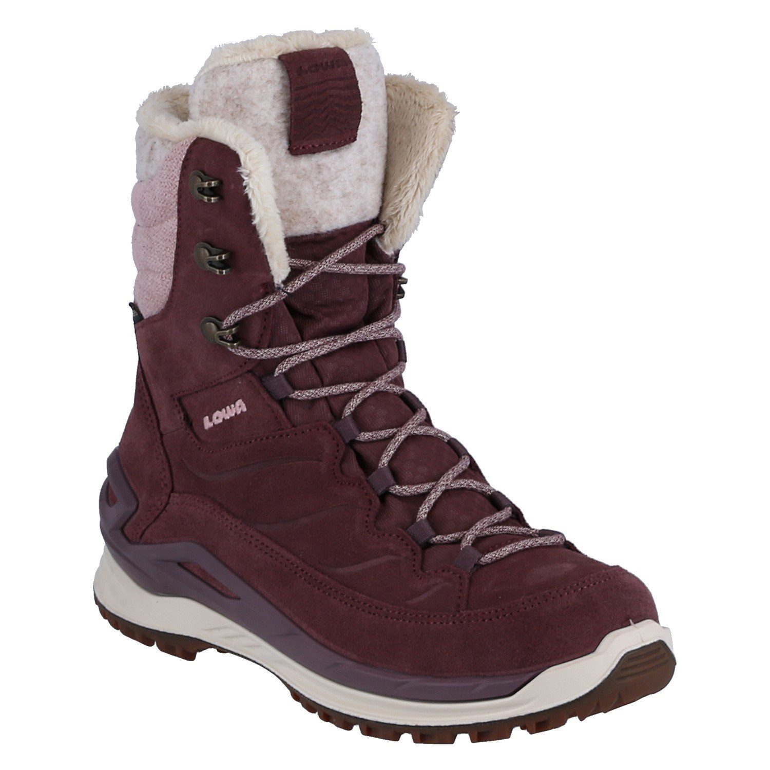 Lowa Calceta EVO GTX (Veloursleder, wasserdicht) rose/altrosa Damen Winterstiefel