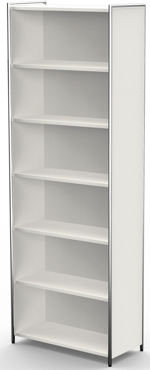 Aktenregal Grundregal Artline breit 6 OH BxTxH 80x38x220cm weiß