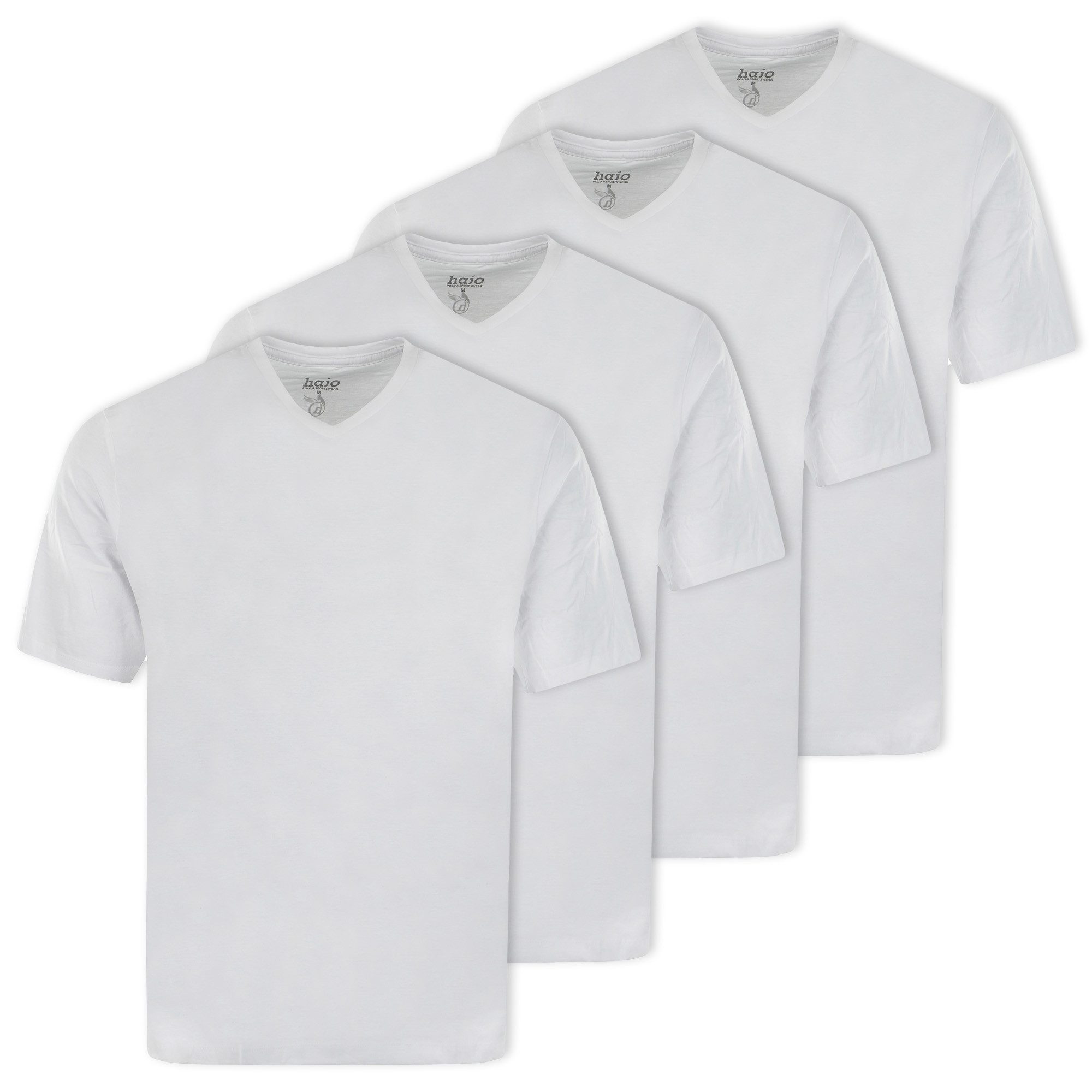 Hajo T-Shirt Herren T-Shirt, 4er Pack - Basic, Kurzarm