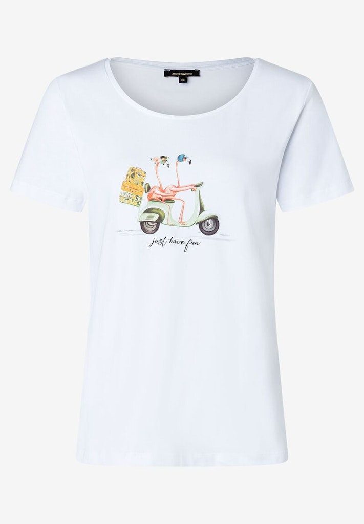 MORE&MORE T-Shirt Shirt with Placement-Print günstig online kaufen
