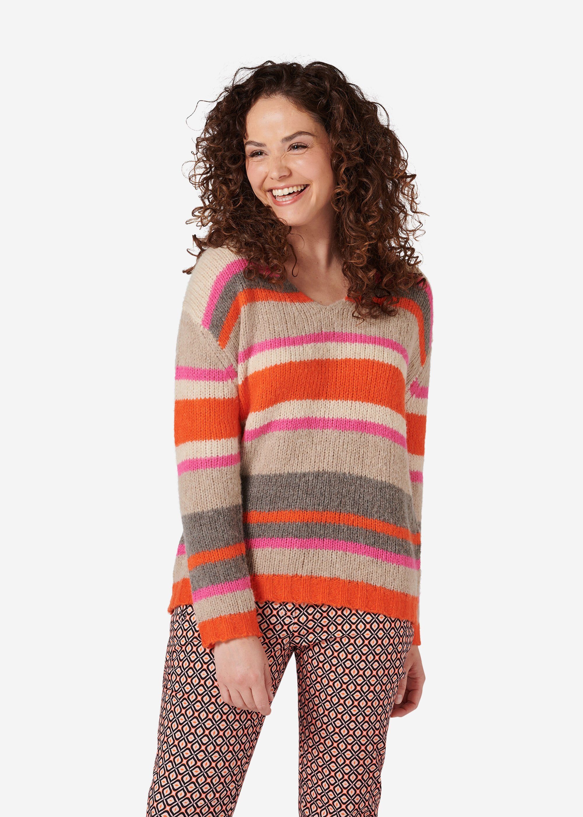 eve in paradise Strickpullover Leonie mit wunderschönem Streifenmuster