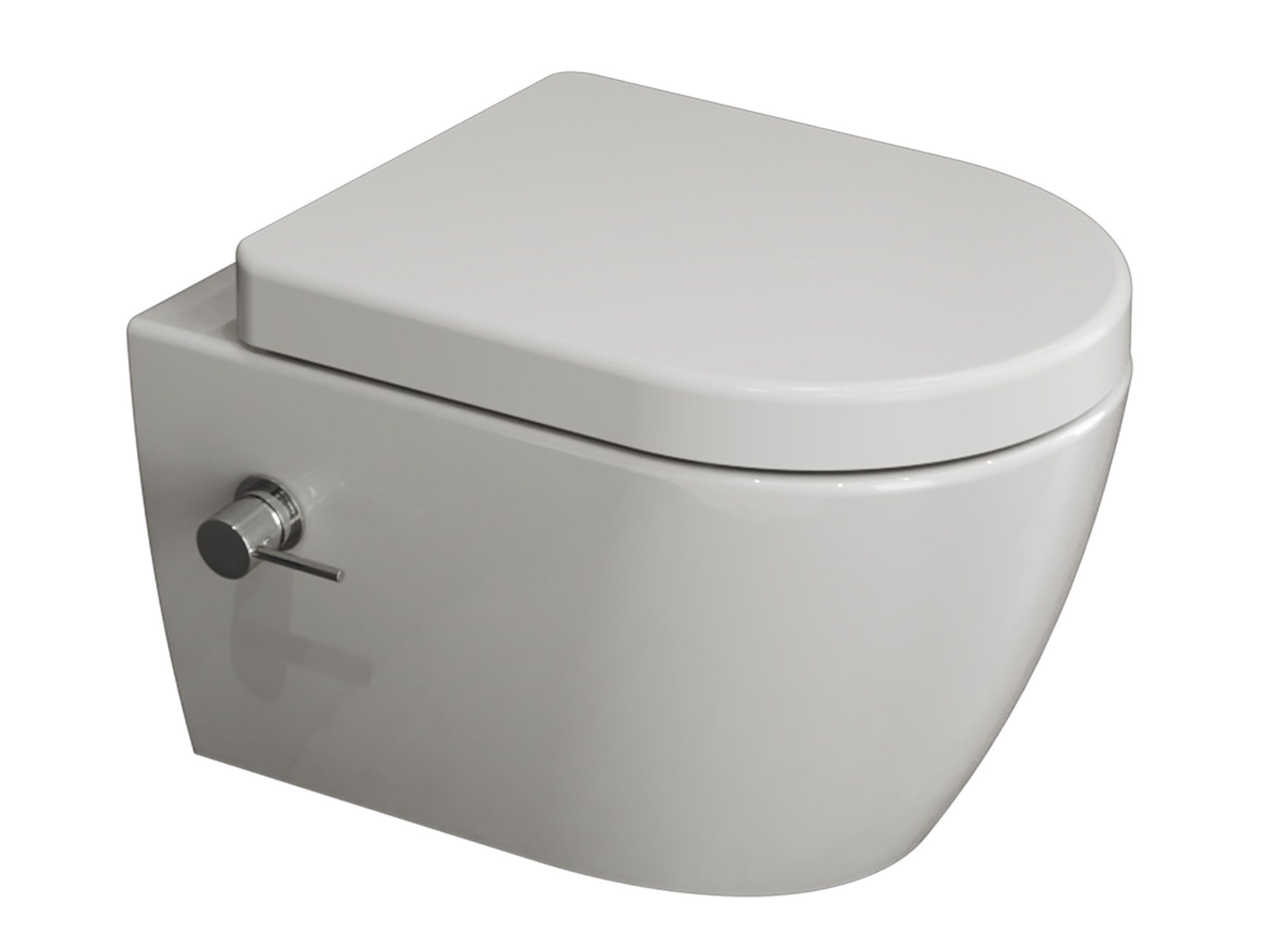 Aqua Bagno Dusch-WC Hänge-Dusch-WC spülrandlos,Taharet,Warm-Kalt Mischer, günstig online kaufen