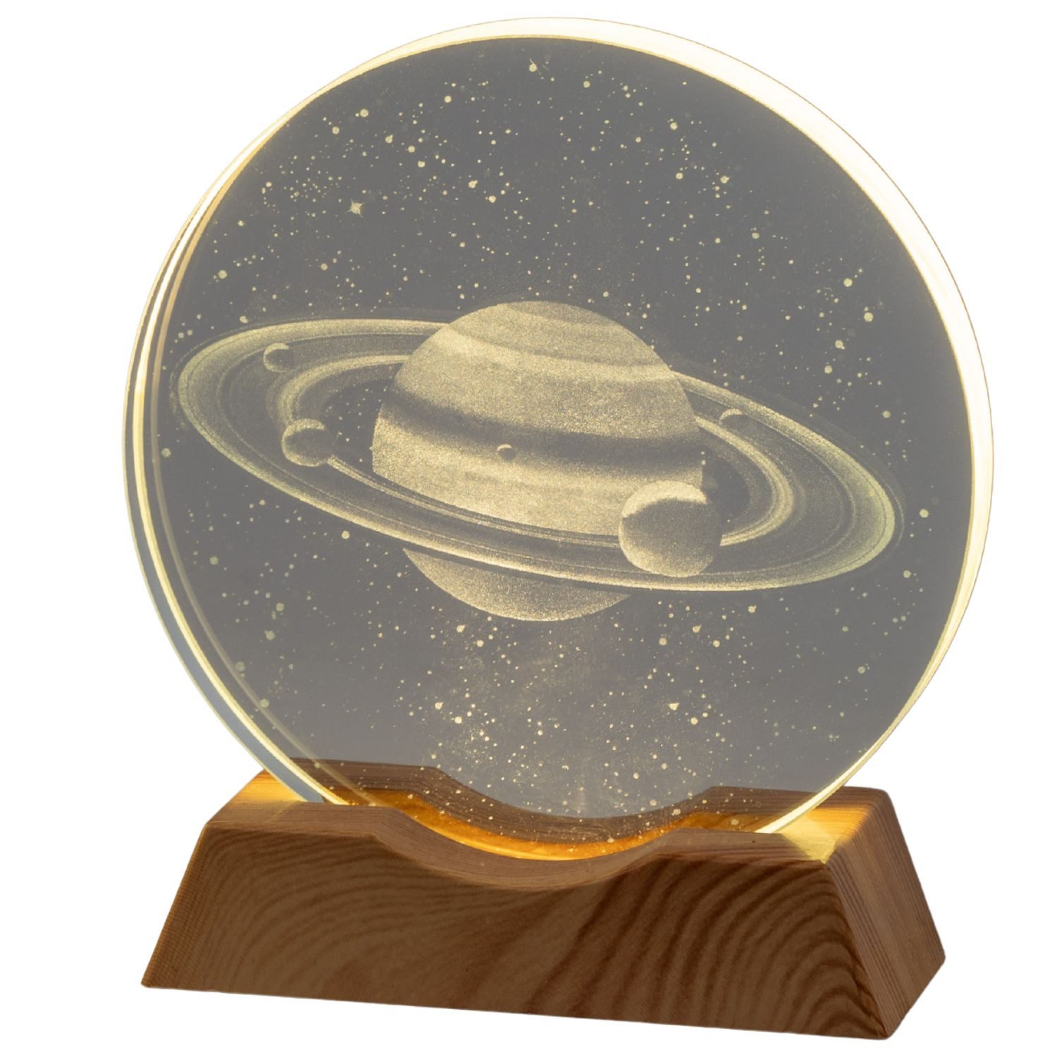 formano LED Tischleuchte Kristallglas, LED, Höhe: 11cm, Farbe: Transparent, Motiv: Kristall