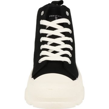 piece of mind. Damen Schuhe 832-671 Hi-Top Canvas Halbschuhe Schnürer Black Schnürschuh