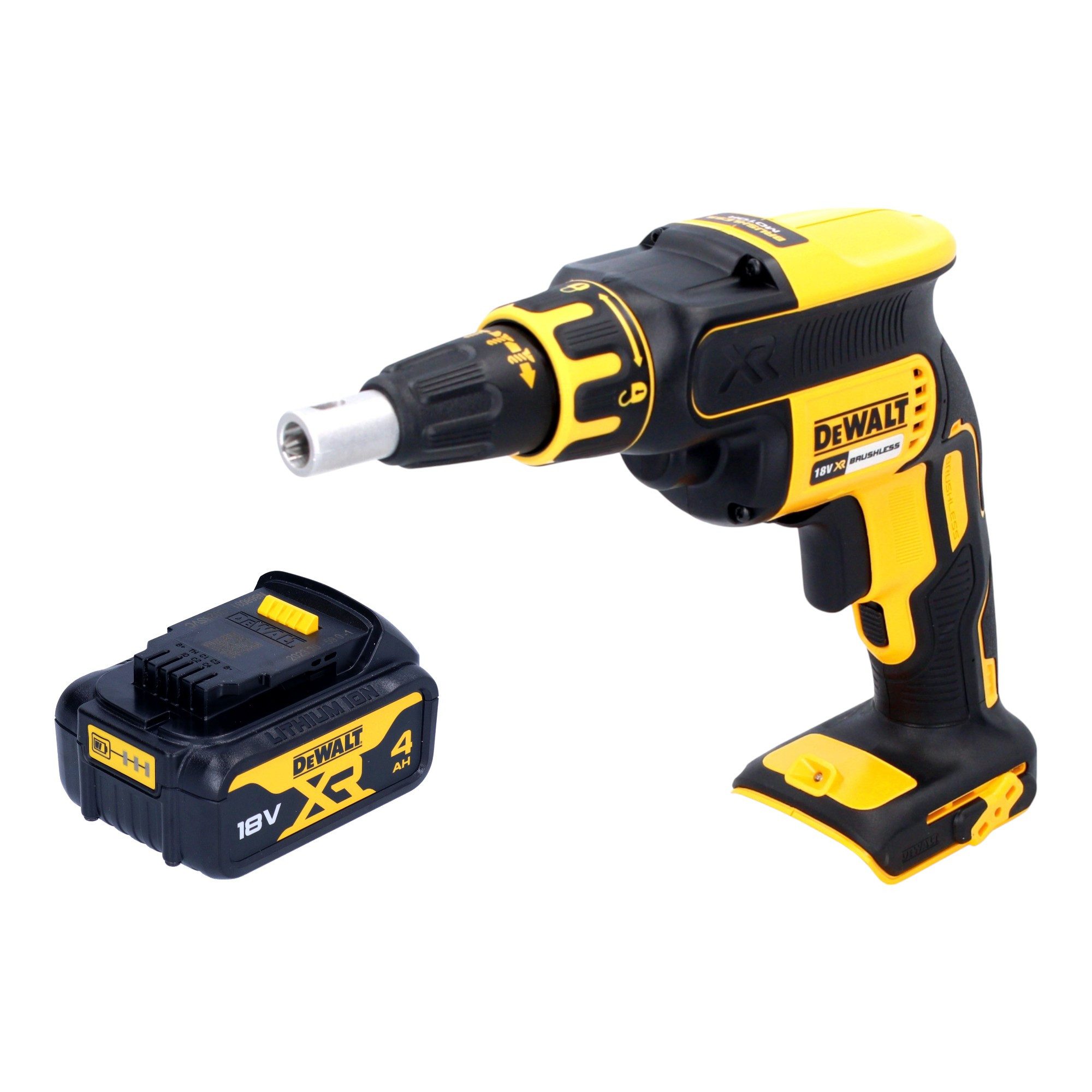 DeWalt Akku-Trockenbauschrauber DCF 620 N 18 V 30 Nm Brushless + 1x Akku 4,0 Ah - ohne Ladegerät