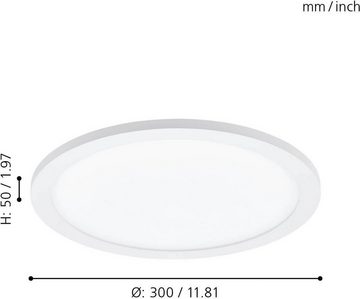 EGLO Deckenleuchte SARSINA, Dimmfunktion, LED fest integriert, Neutralweiß, dimmbar, Durchmesser 30 cm