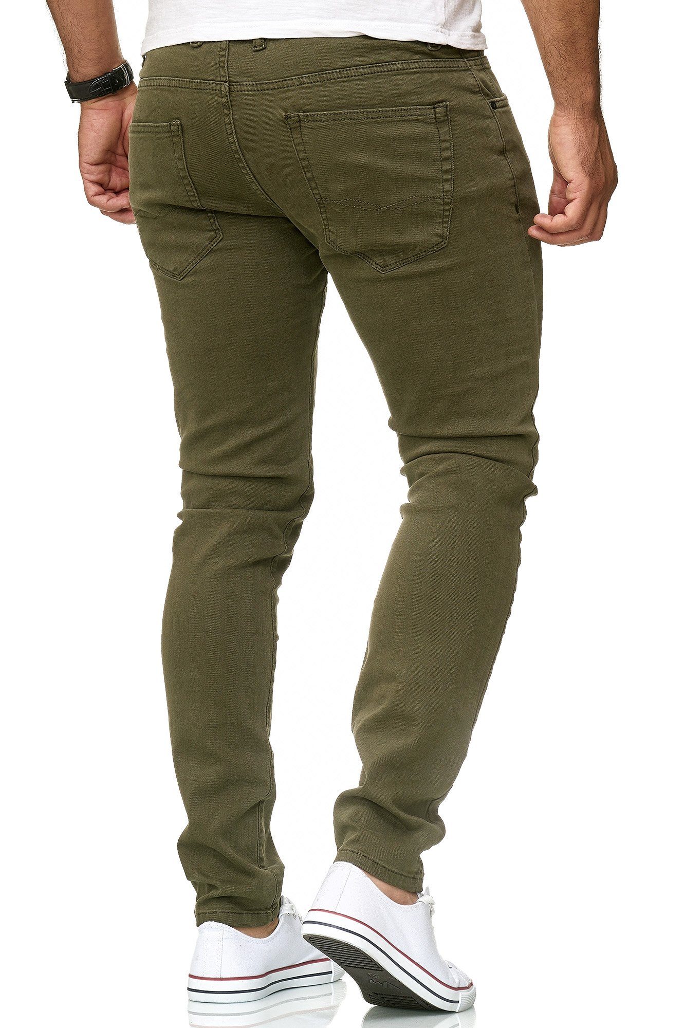 Slim-Fit RedBridge Premium Khaki Stretchkomfort Hose Chinohose