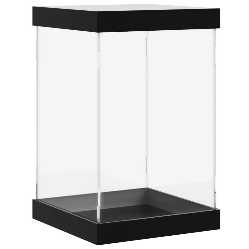 Acryl-Präsentationsständer – 40,6 Cm Hoch, Transparent Mit Rosa Akzent, Als Vitrine Oder Beistelltisch