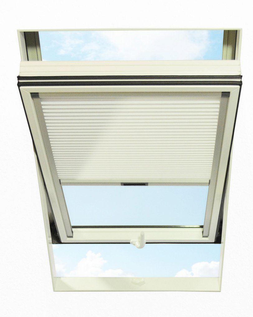 Dachfensterplissee, RORO Türen & Fenster, blickdicht, in Führungsschienen, verschraubt, BxH: 114x140 cm