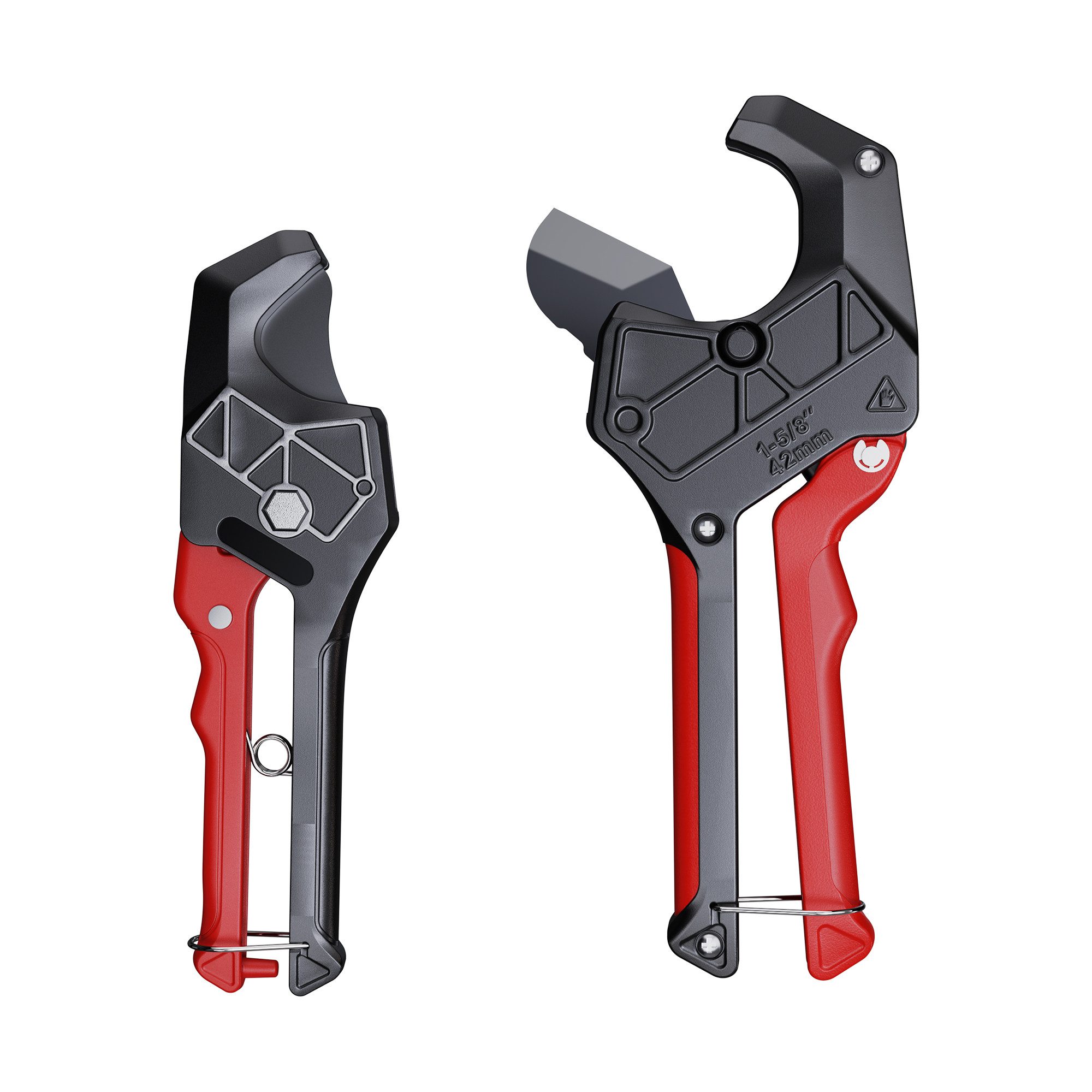 CCLIFE Schneidmesser CCLIFE PVC Rohrschneider bis 42mm mit SK5 Klinge und Ratsche