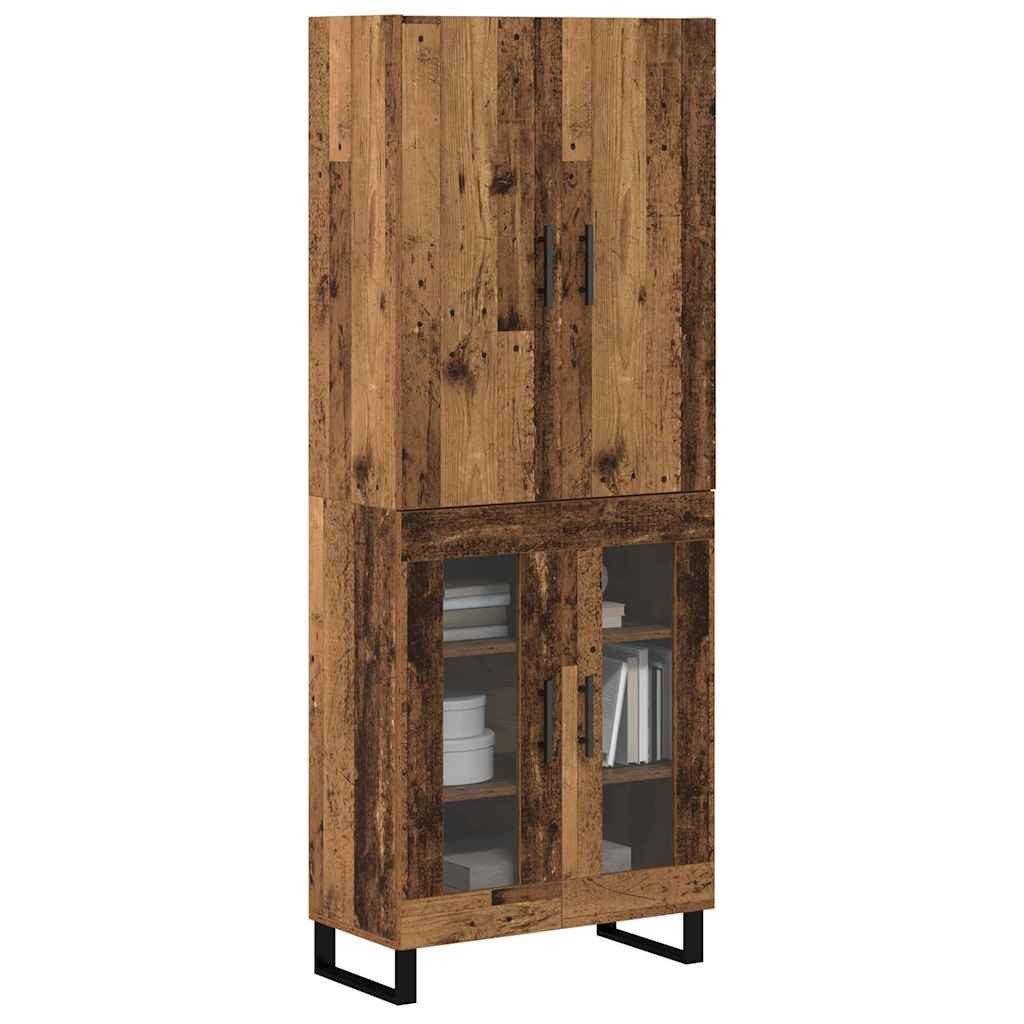 vidaXL Highboard Highboard 2 Stk. Altholz 69,5 x 34 x 180 cm (2 St)