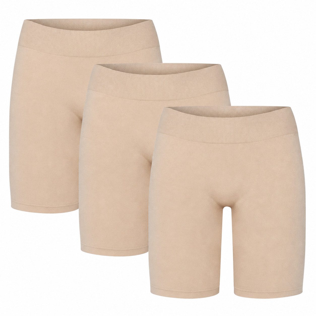 Rungassi Radlerhose GAUBERT Nahtlose Radlerhose Damen 3er Set Anti-Reibungs Shorts Gr. (Set bestehend aus 3 Radlerhosen)