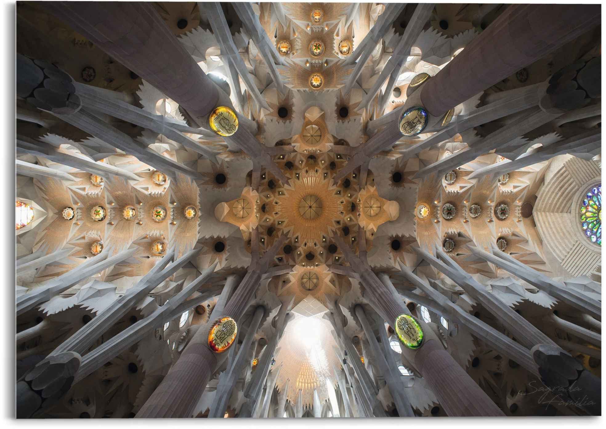 Reinders! Glasbild Glasbild Sagrada Familia Sara Franqui - Fotografie - Kunst, Kirche (1 St) | Bilder