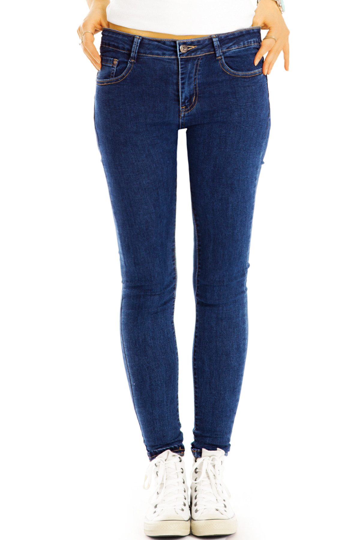 be styled Skinny-fit-Jeans Medium Waist Röhrenjeans skinny Hose stretchig - günstig online kaufen