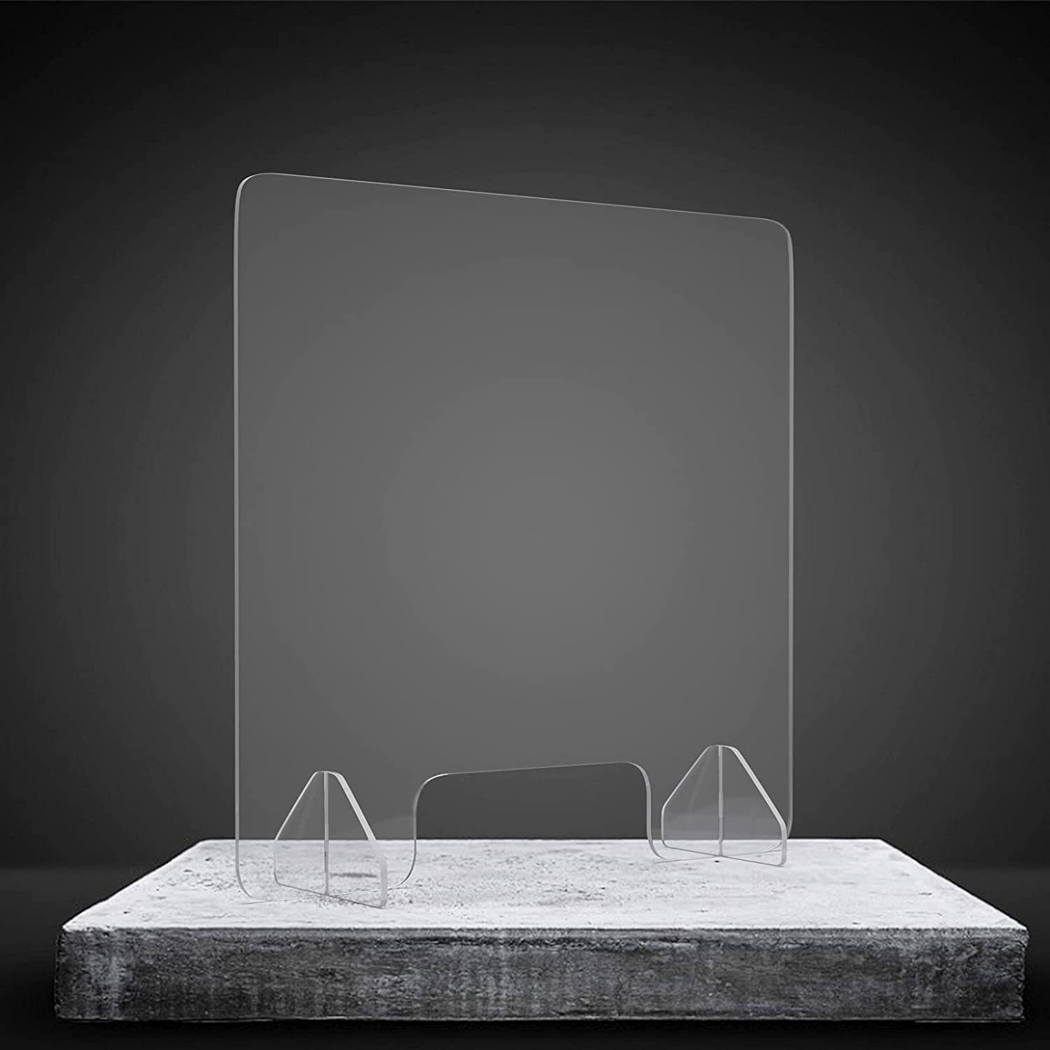 KOMFOTTEU Trennwandplatten Thekenaufsatz, aus Acrylglas, 60 cm × 60 cm