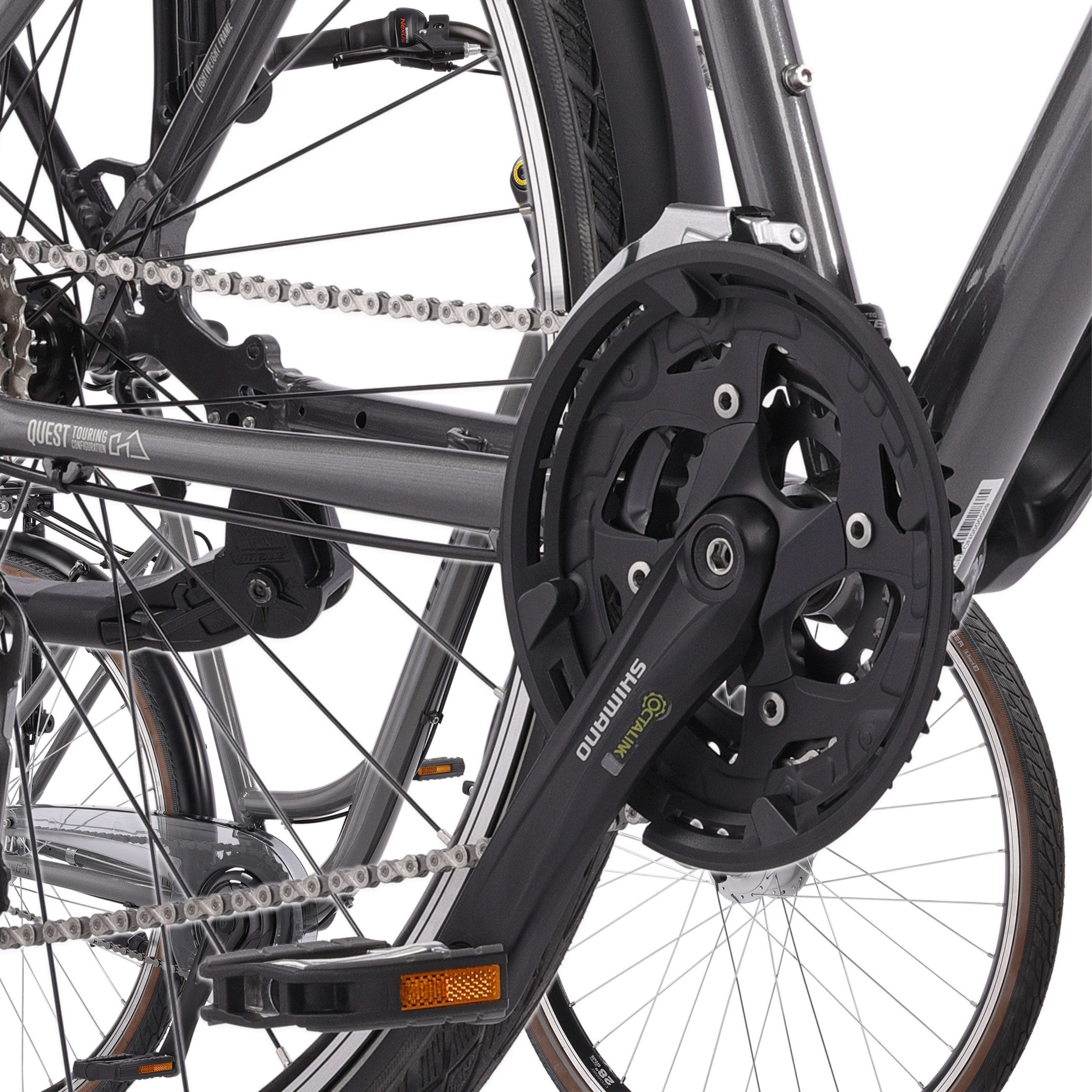 Airtracks Trekkingrad 28 Zoll Herren Trekking Fahrrad QUEST VB Bike Shimano 24 Gang, 24 Gang, Kettenschaltung, (SHIMANO ALIVIO RD-T4000 SGSL), Schwarz - Rahmenhöhen 50 cm 55 cm 60 cm » Modeljahr 2026