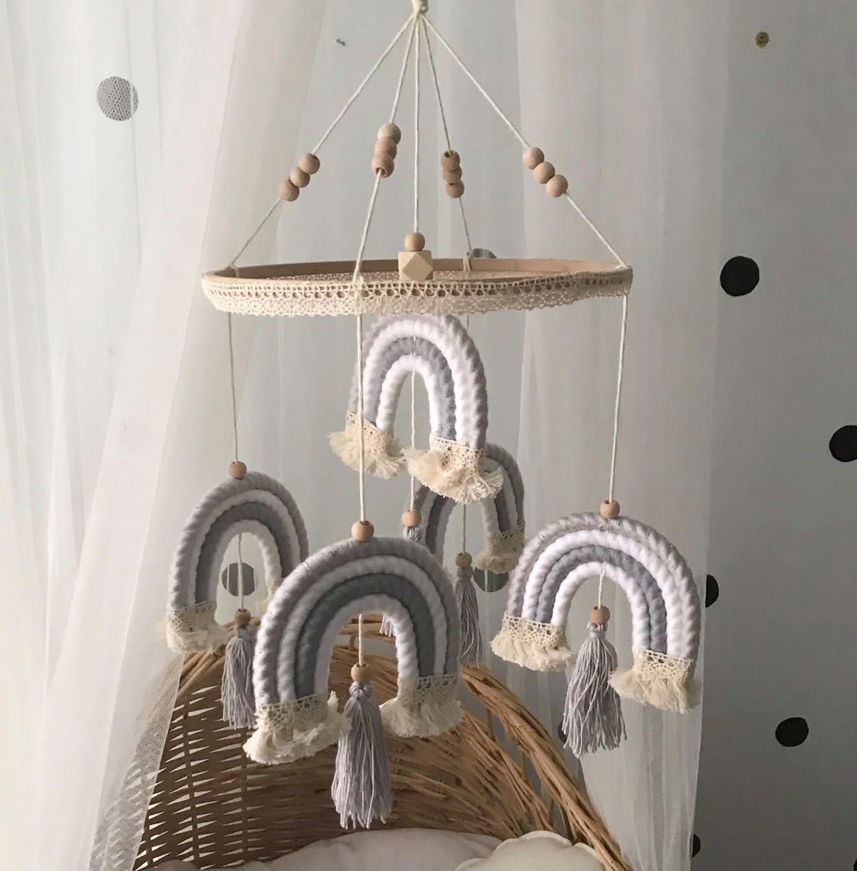 Baby Fancyroom Hängedekoration Makramee Babymobile Mobile günstig online kaufen