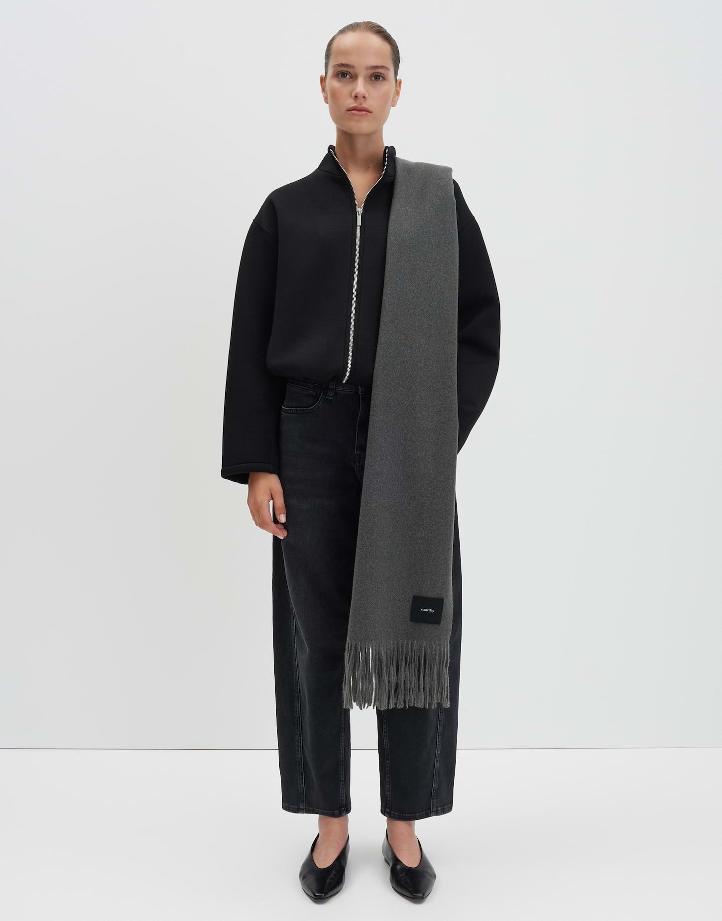 someday Schal BARULA LONG Schal, one size, weicher Griff, lange Fransen