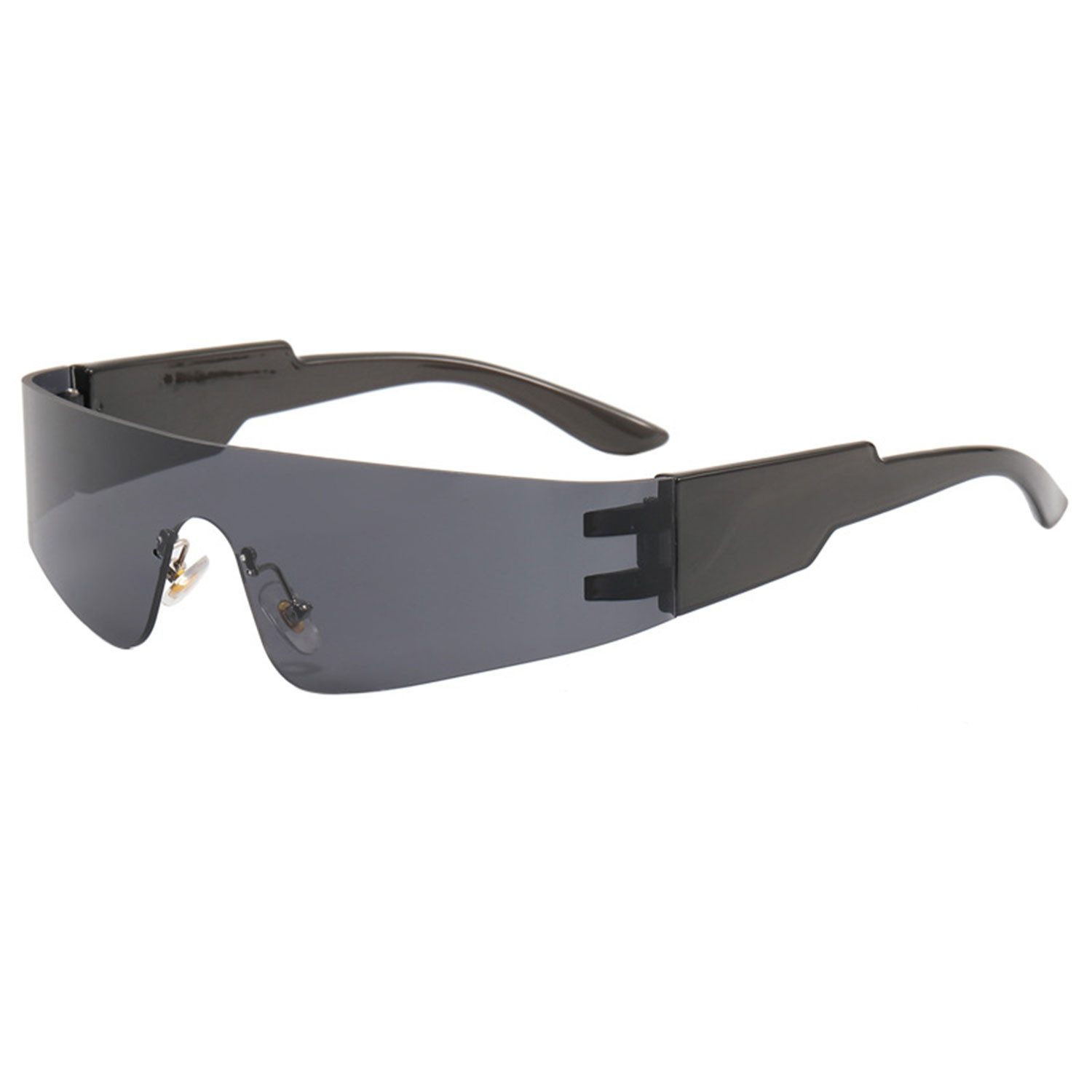 Refttenw Sonnenbrille Getönt Brille, Sonnenbrille Herren Damen Sommer Outdoor Mode Randloses