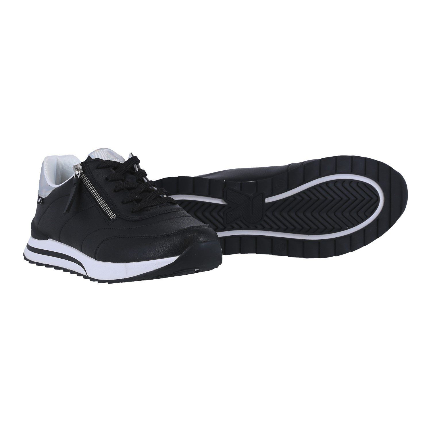 Rieker (Glattleder) W2402 schwarz Damen Sneaker günstig online kaufen