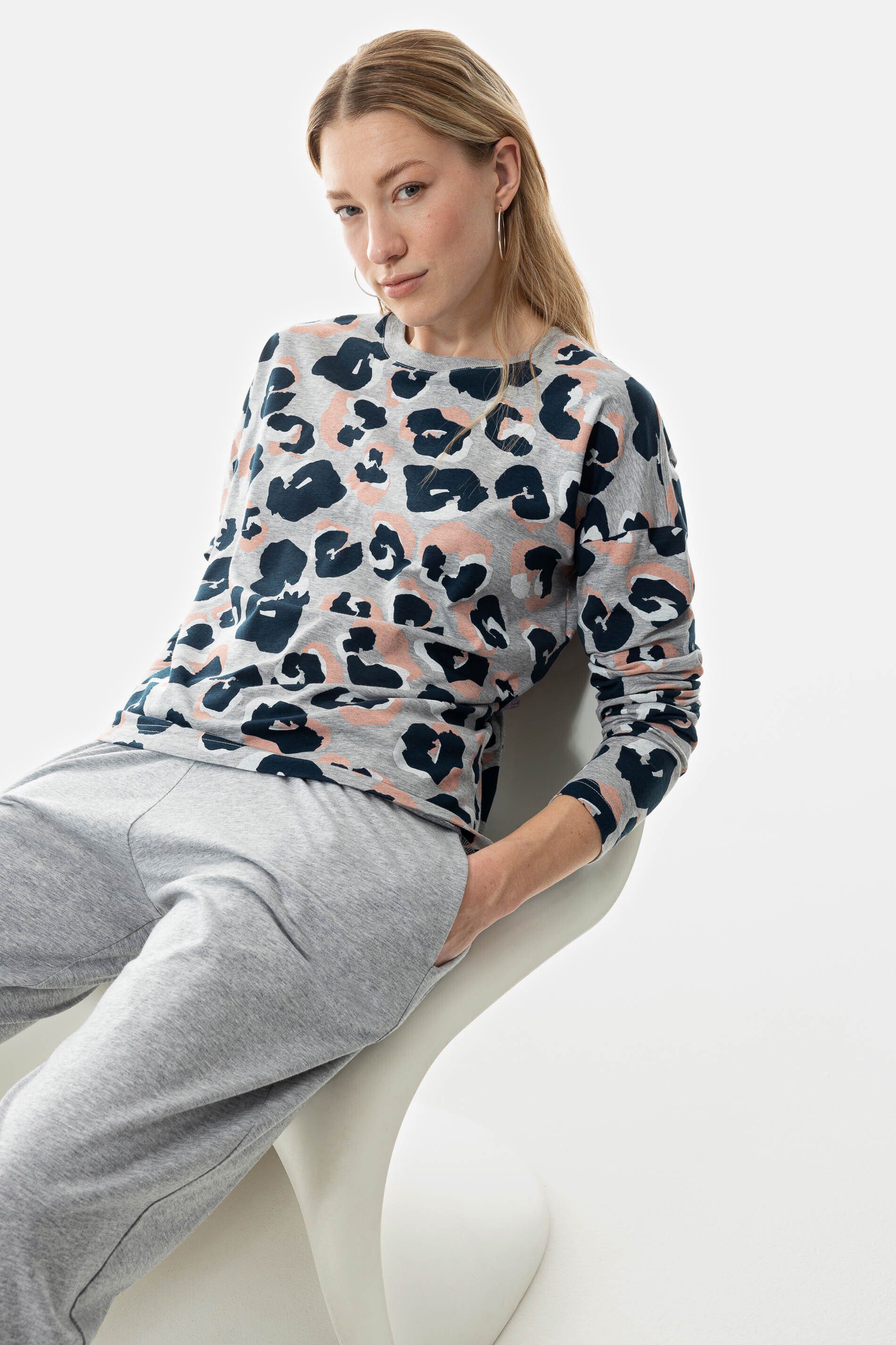 Mey Langarmshirt Mey Damen Shirt Serie Vica Ausgefallener Print (1-tlg)