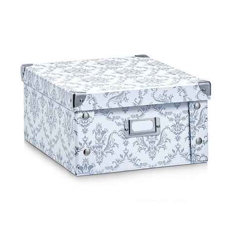 HTI-Living Aufbewahrungsbox Aufbewahrungsbox Pappe, weiß Vintage (1 St., 1 Aufbewahrungsbox), Ordungshelfer Pappkiste