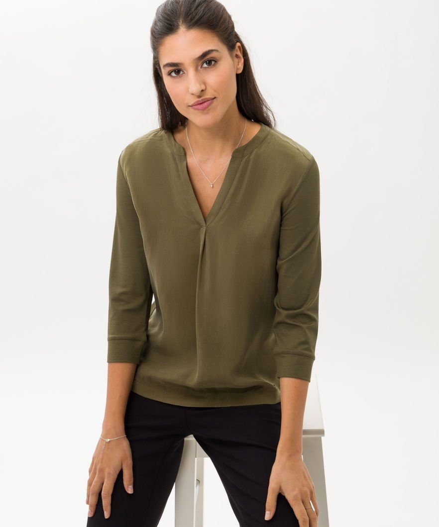 Style CLARISSA Brax Sweatshirt olivgrün