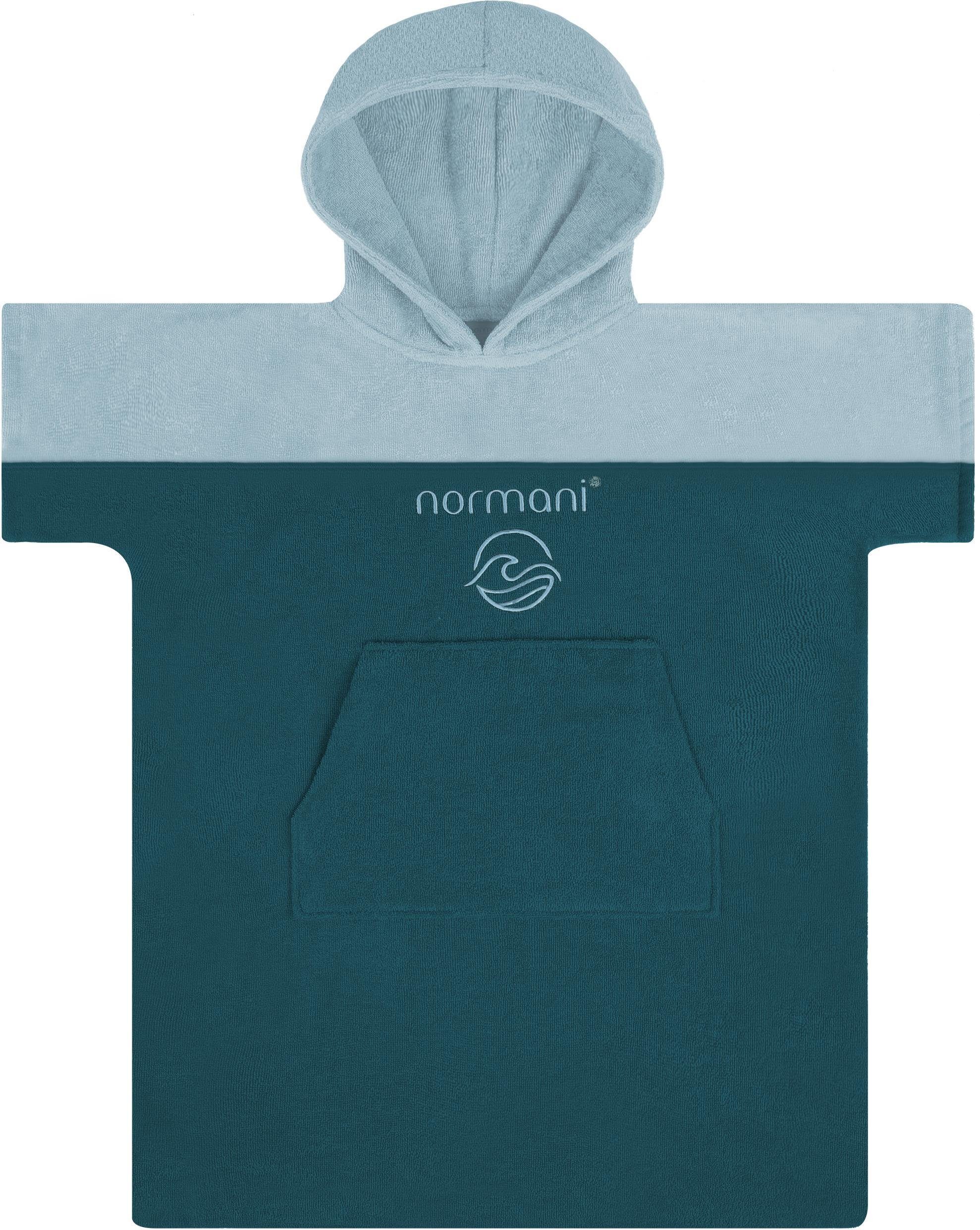 normani Badeponcho Baby Badeponcho Puwai, Bio-Baumwolle, Kapuze, Schlupf, Badeponcho aus 100 % Bio-Baumwolle