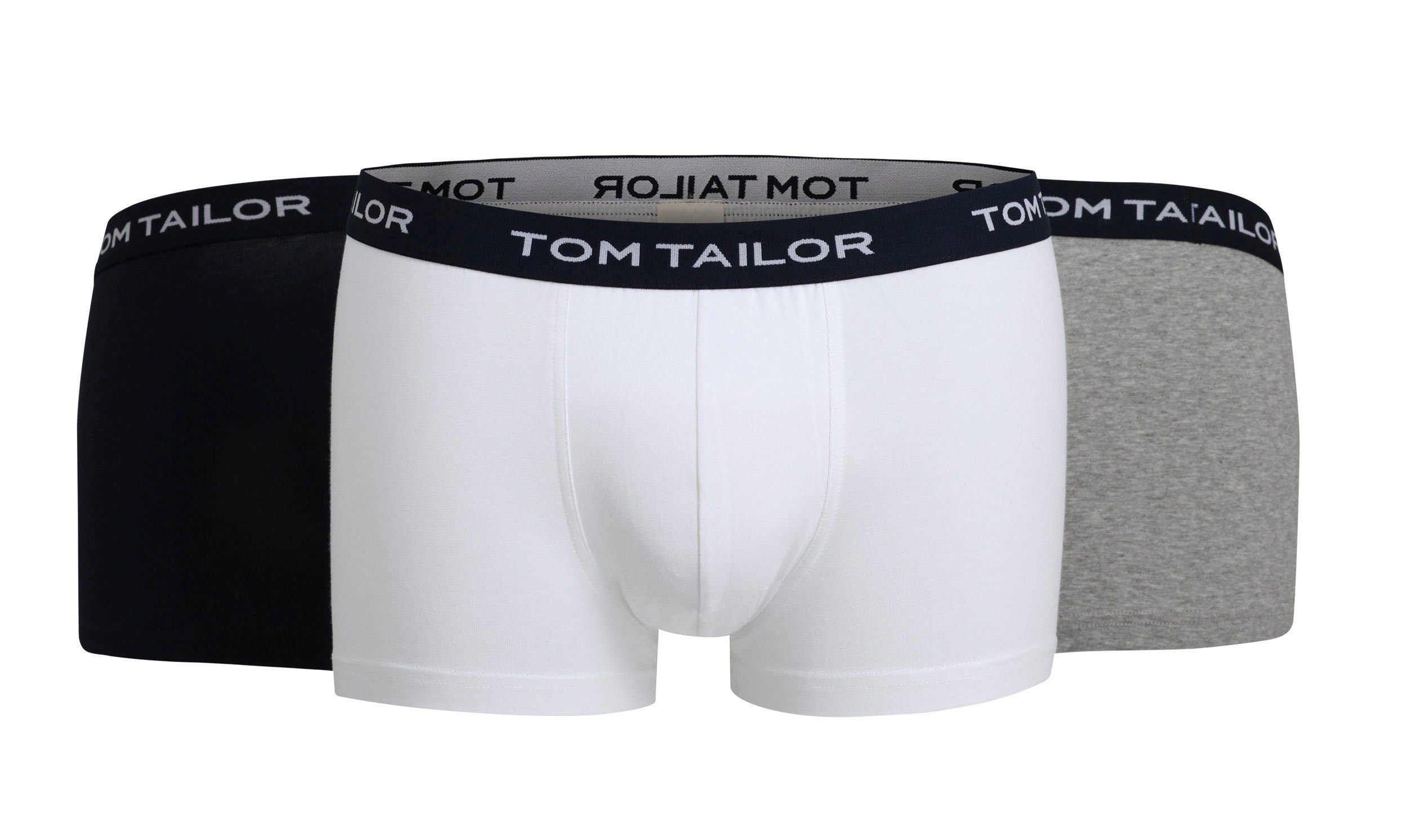TOM TAILOR Retro Pants Herren Boxershorts (3-St) 3er Pack 118