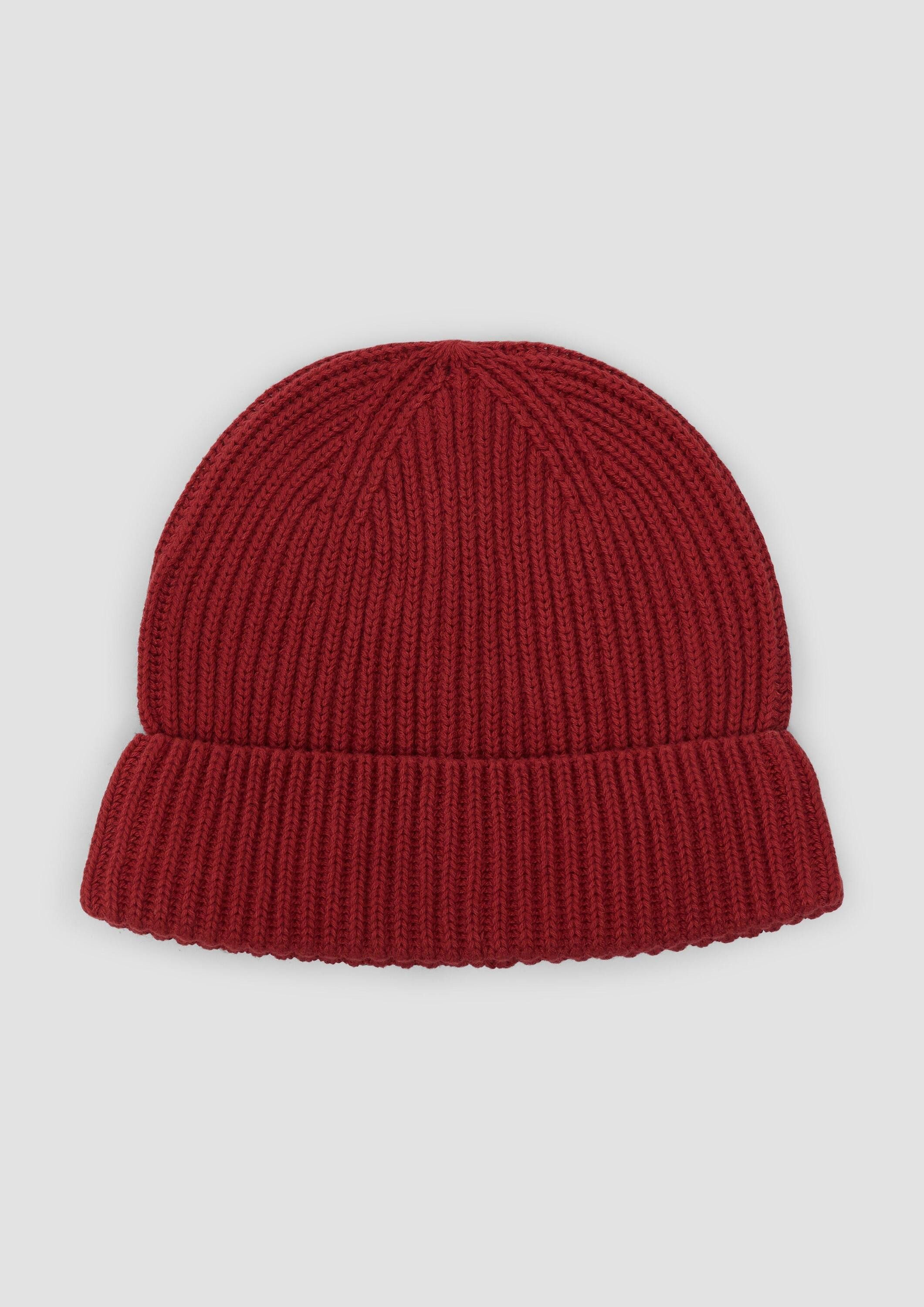 s.Oliver Strickmütze Mütze Gestrickte Baumwoll-Beanie mit günstig online kaufen