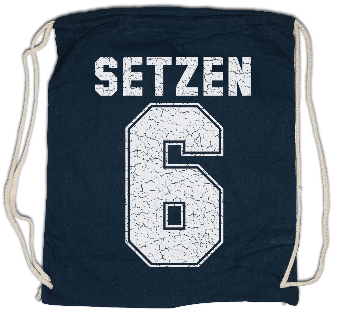 Urban Backwoods Turnbeutel Setzen 6 Turnbeutel Note Schulnote Schule Schüler Lehrer Abschluss (1-tlg), Spaß Geschenk Zeugnis Prüfung