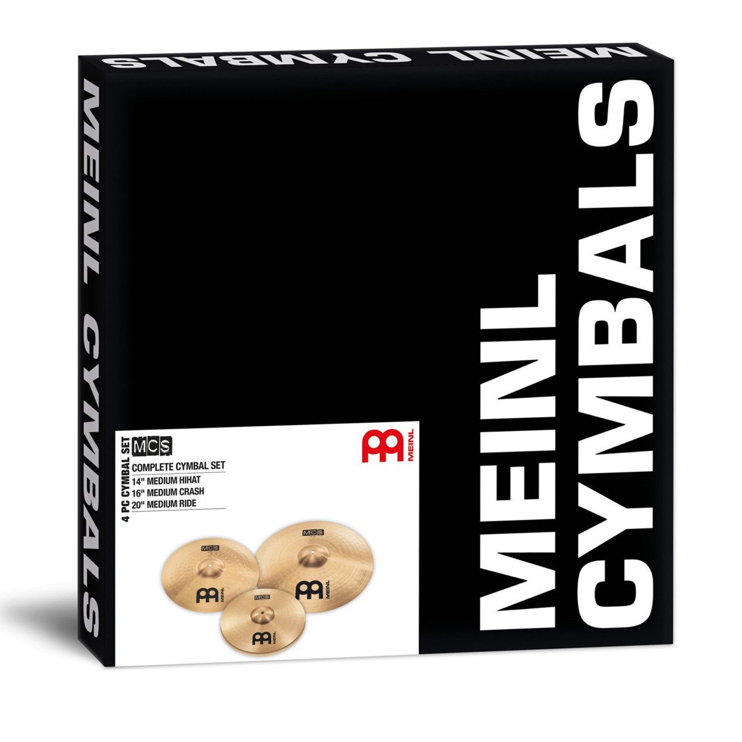 Meinl Percussion Becken Meinl MCS Beckenset Cymbal-Set 3-teilig 14-16-20, Becken, MCS Beckenset 3-teilig
