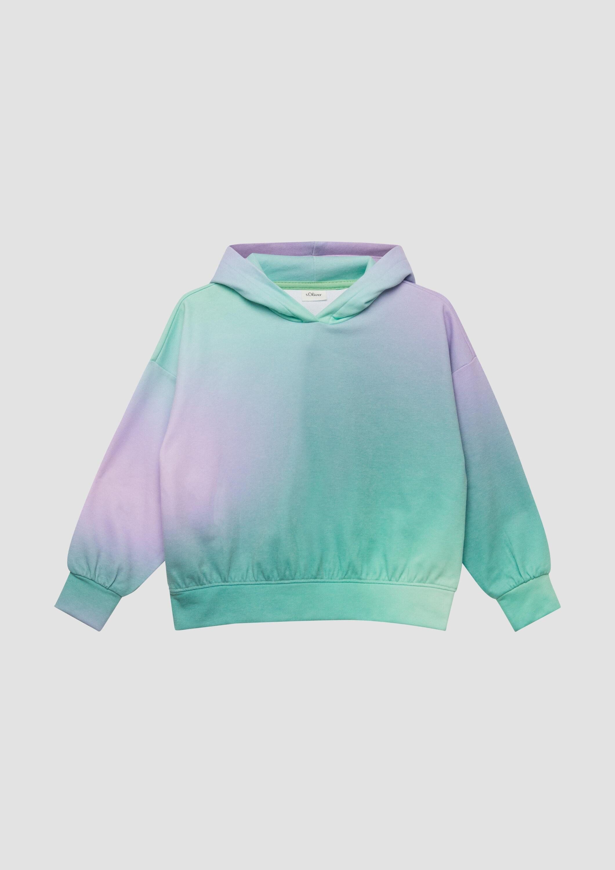 s.Oliver Sweatshirt Sweatshirt Oversized-Sweatshirt mit Farbverlauf