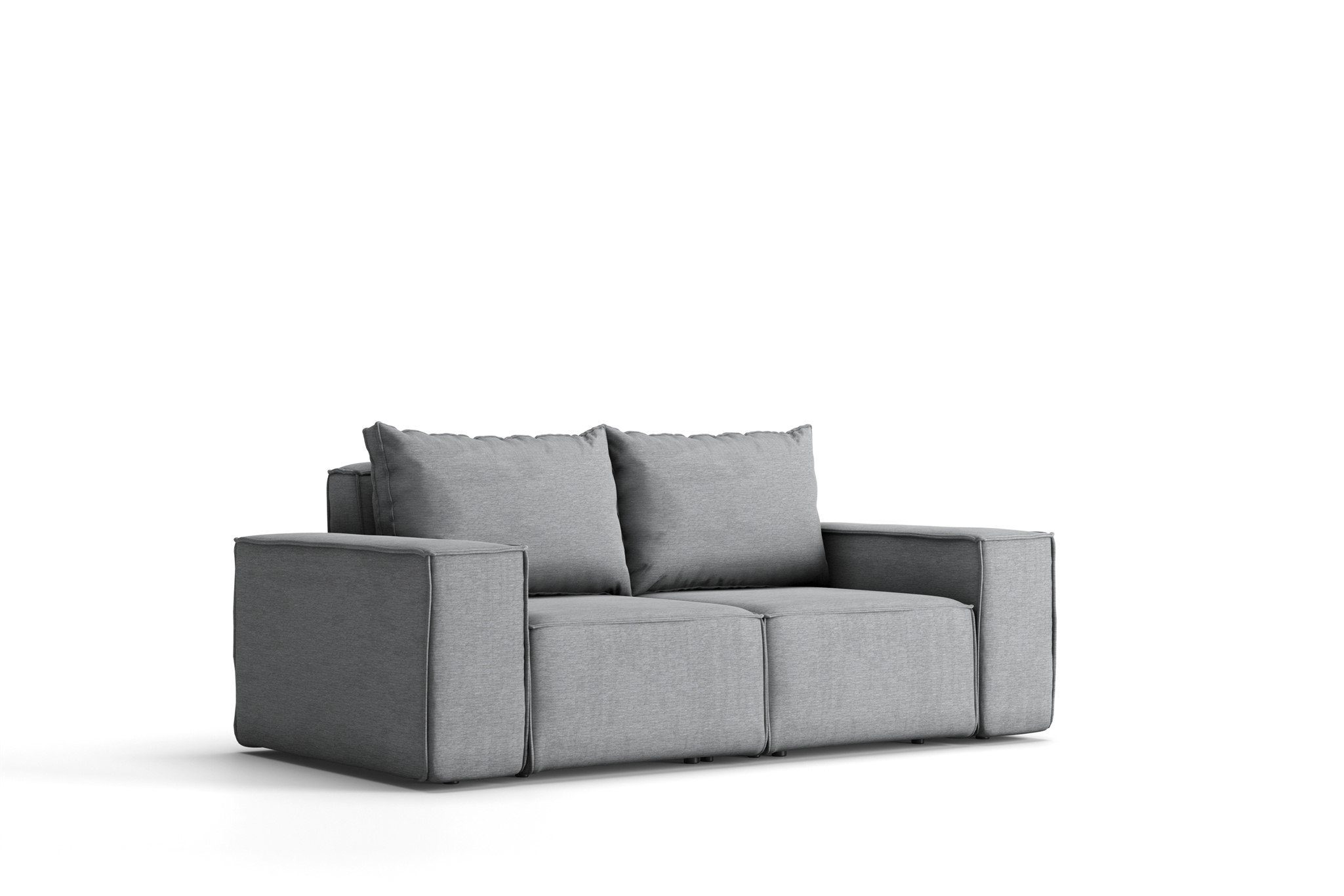 Beliebt ausverkauft Fun Möbel Loungesofa Gartenmöbel Grau wetterfester GARDENT, 2-Sitzer Stoff NXL Sofa