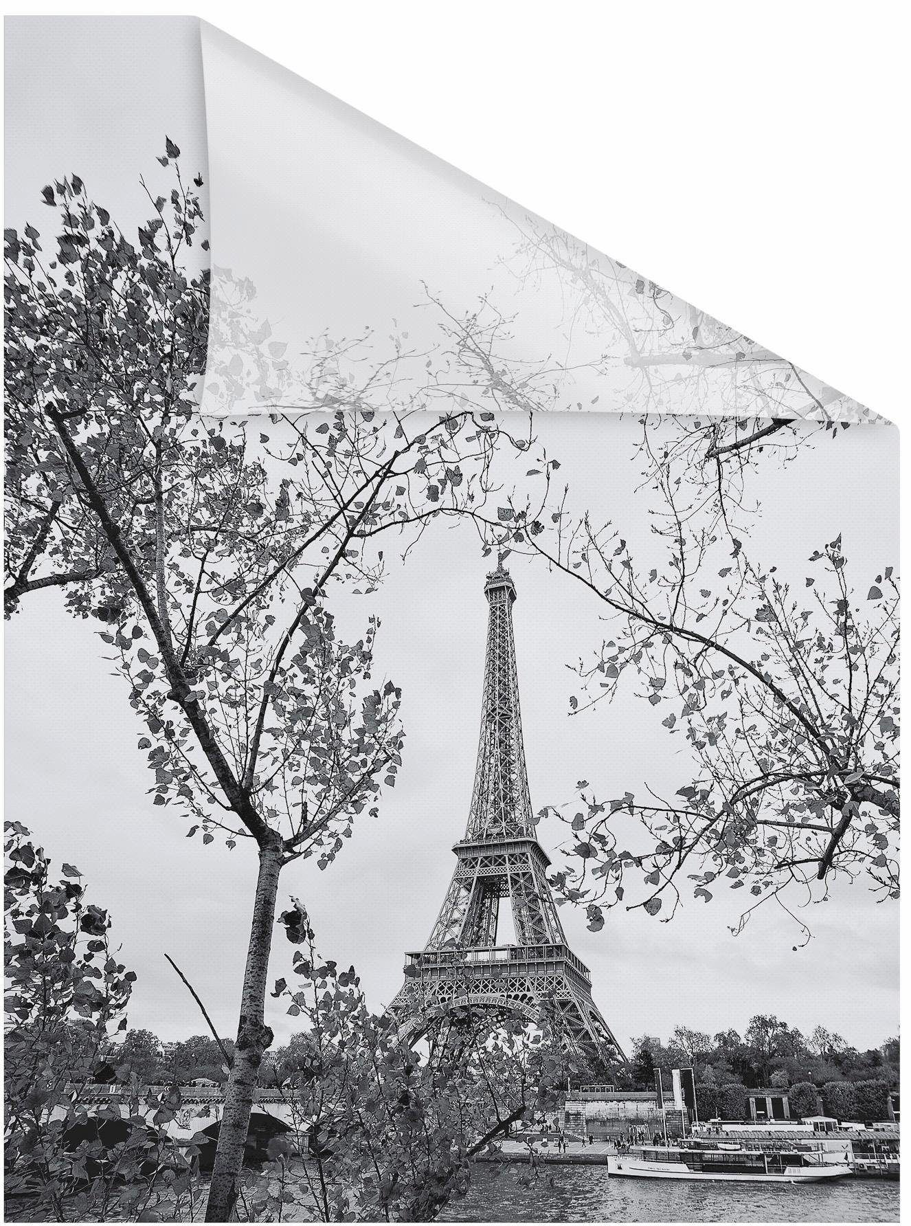 Fensterfolie Paris, LICHTBLICK ORIGINAL, blickdicht, strukturiert,  selbstklebend, Sichtschutz