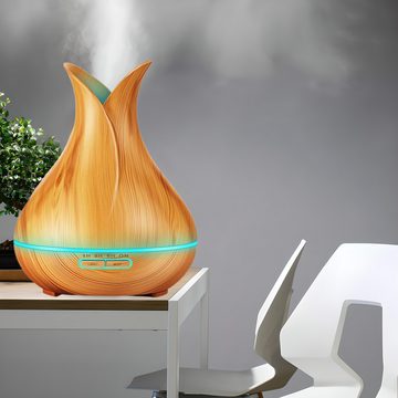 Retoo Diffuser LED Ultraschall Luftbefeuchter Aroma Humidifier Duftlampe, Leise im Betrieb, Automatische Abschaltfunktion, Eine bunte Lampe