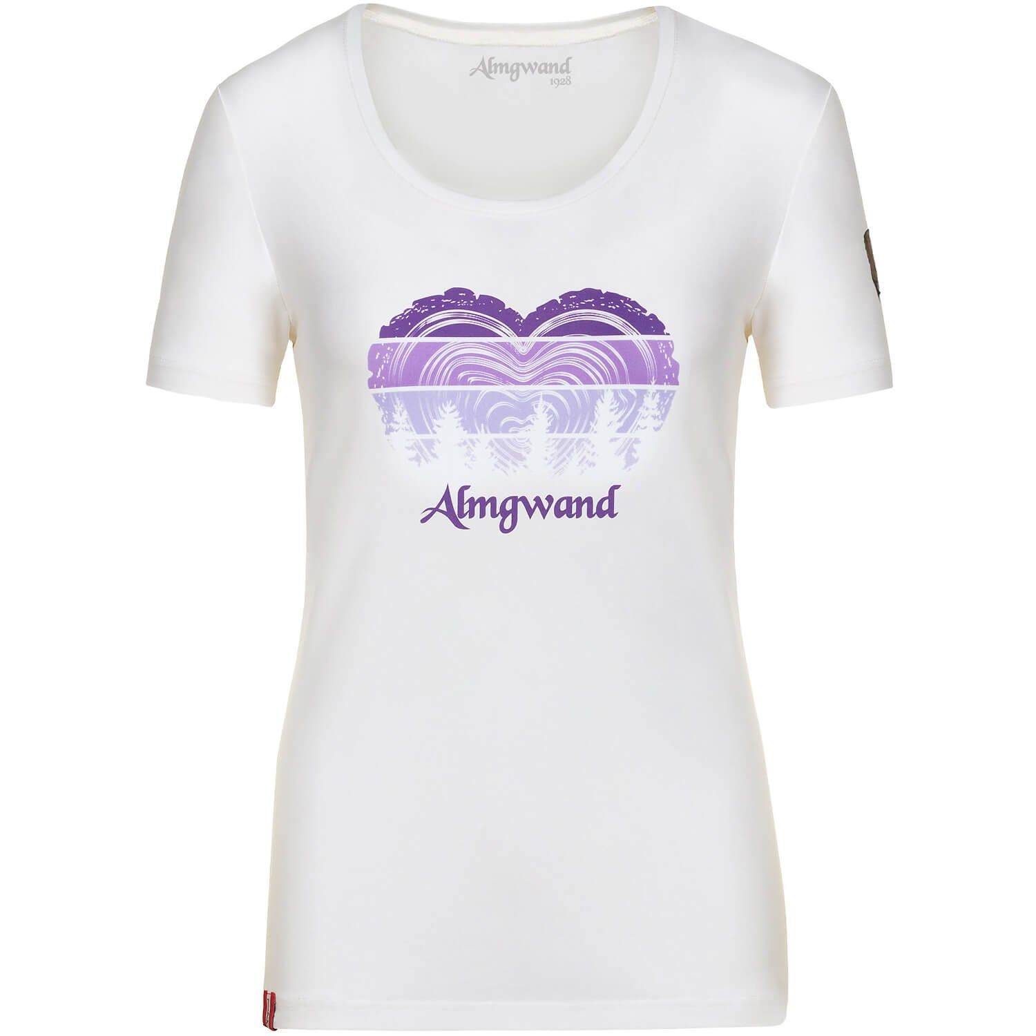 Almgwand T-Shirt T-Shirt Braunedelalm Violett