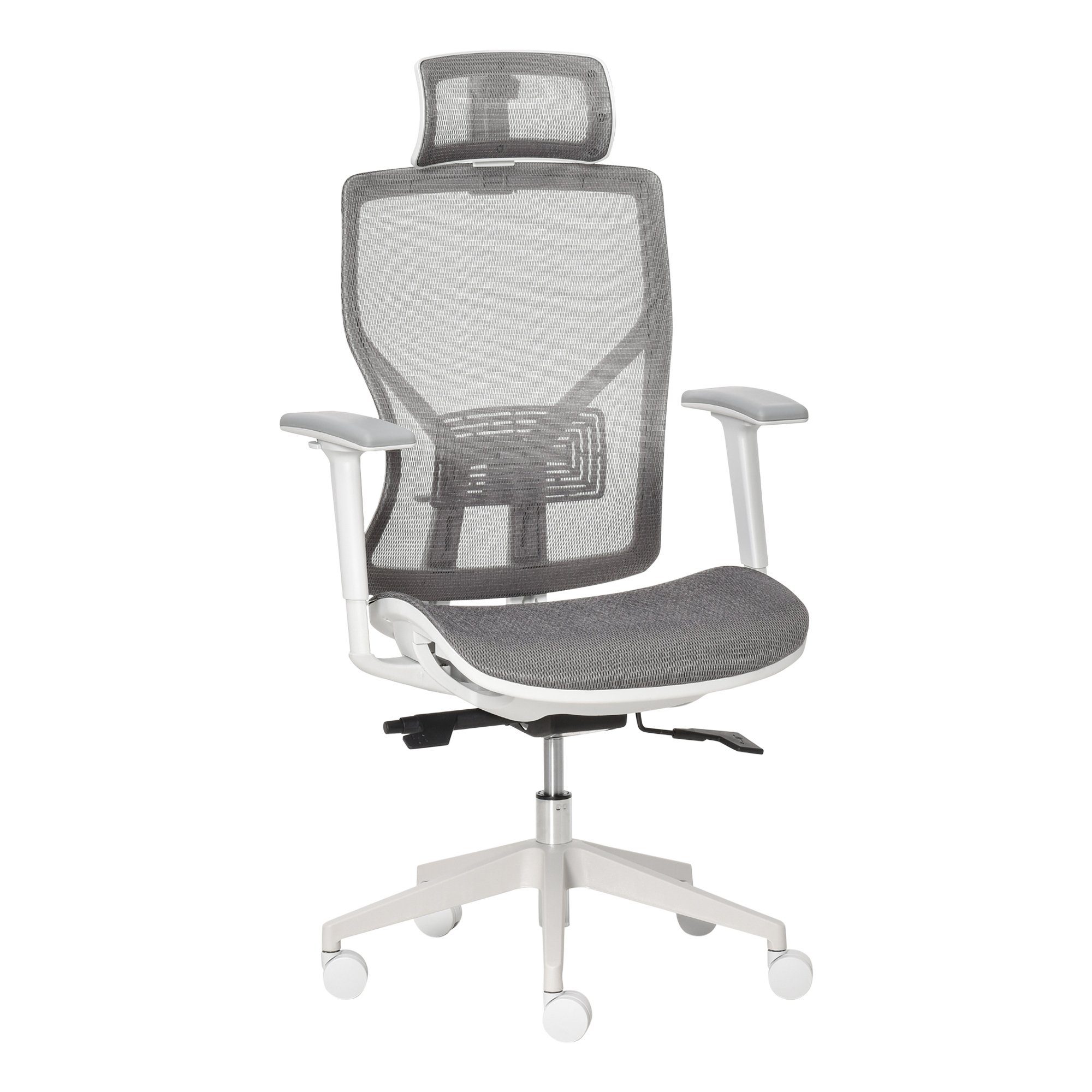 Vinsetto Schreibtischstuhl Bürostuhl ergonomisch geformt, high-end gaslift,  Höhenverstellbarer Sitz nach Ihren Bedürfnissen