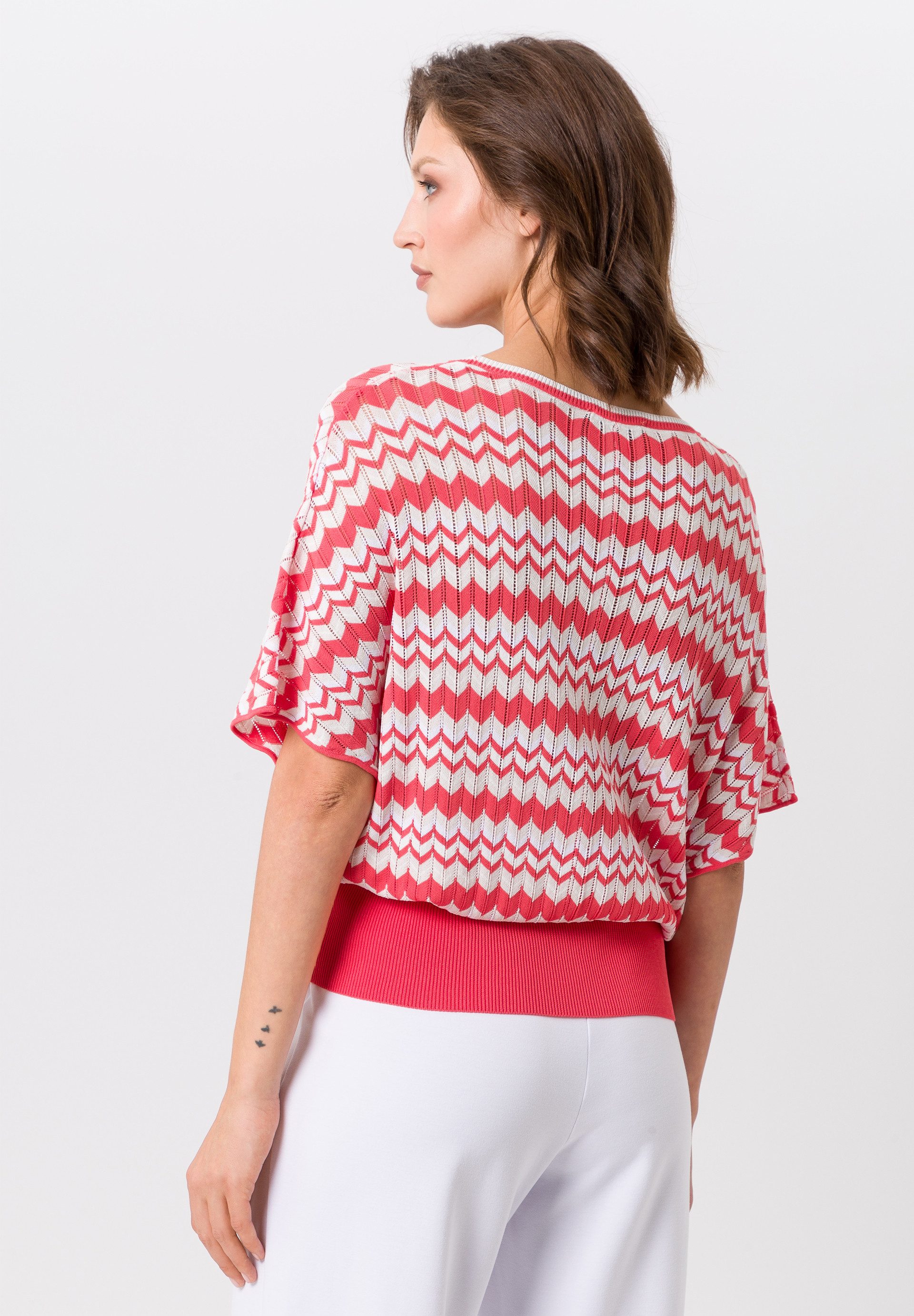 TUZZI Kurzarmshirt mit Strukturmuster