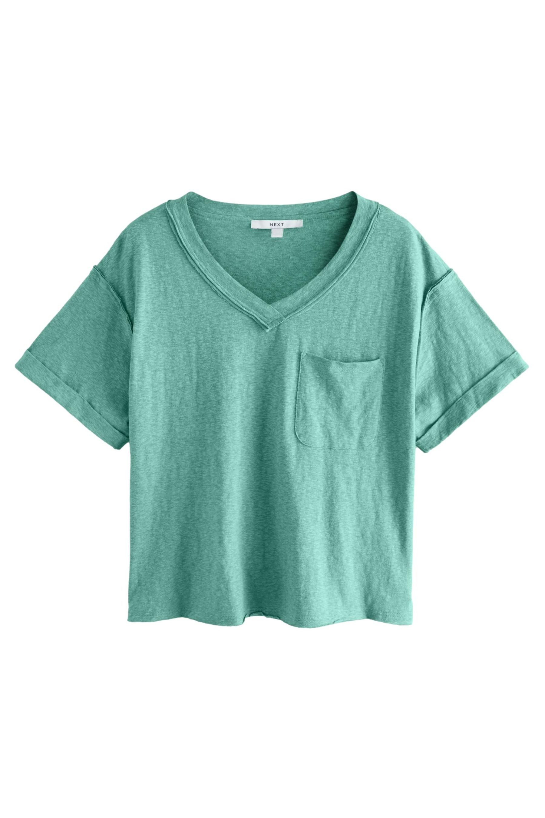 Next V-Shirt Legeres Oversize-T-Shirt mit V-Ausschnitt günstig online kaufen