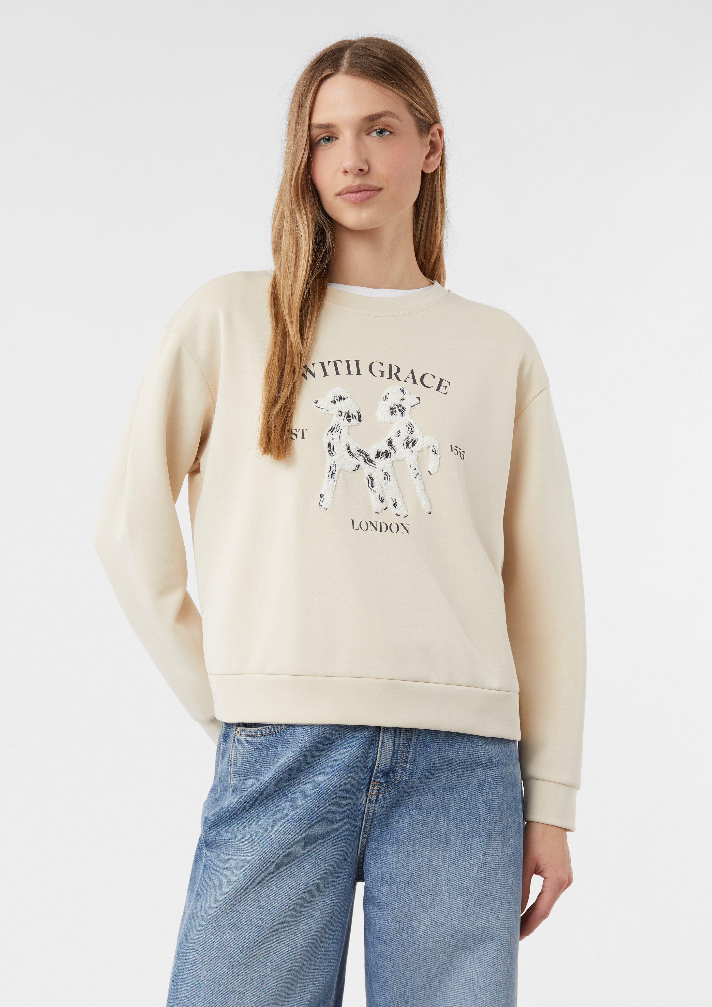 comma Sweatshirt Sweatshirt im Relaxed Fit günstig online kaufen