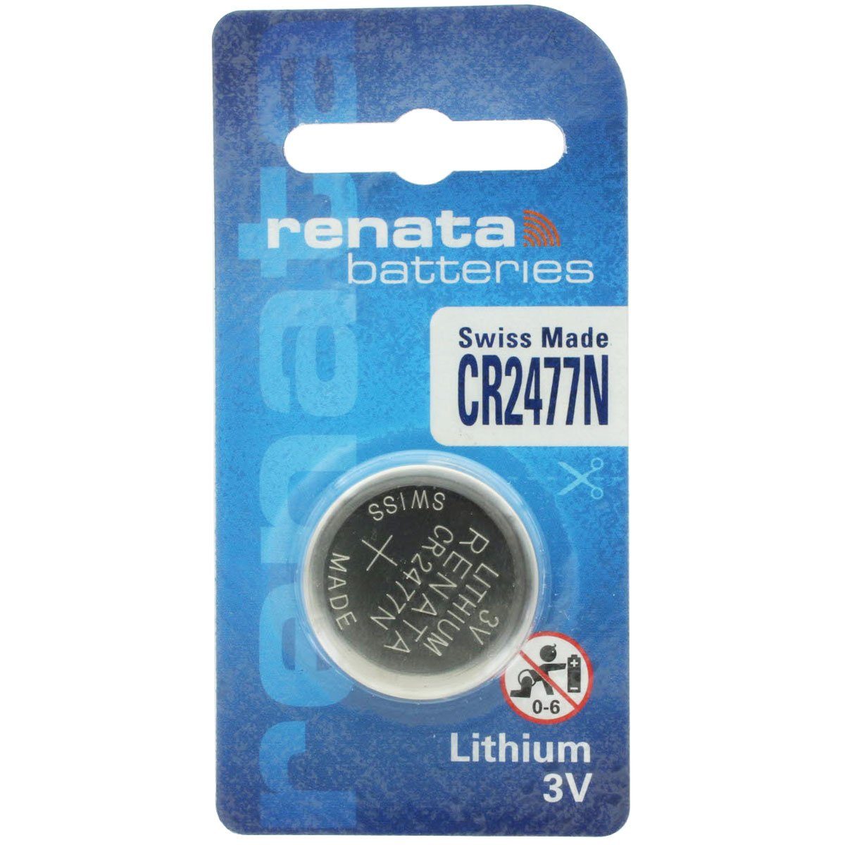 Renata Renata CR2477N V) (3,0 Batterie Batterie, mit Lithium 950mAh