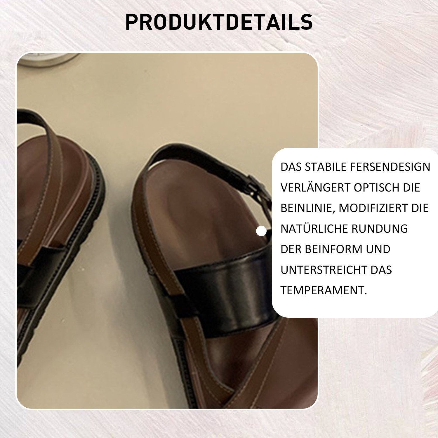 Damen Schwarz Zehentrenner Slides Sandale Sandalen Sommer Daisred Braun Outdoorsandale Pantolette und
