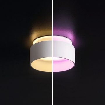 SSC-LUXon Aufbauleuchte Sudara Design LED Einbauleuchte weiss indirektes Licht mit LED, Warmweiß bis Tageslicht